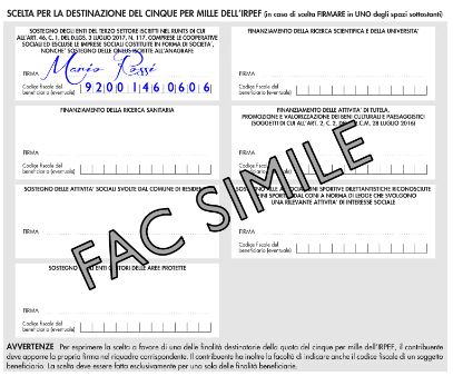 FAC SIMILE del 730