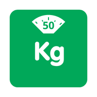 Peso minimo 50 kg